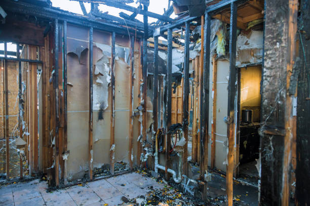 Professional Fire Damage Restoration technician working in Westminster, MD